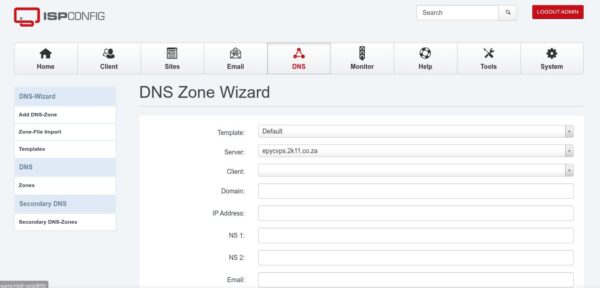 ispconfig-vps-dns-interface